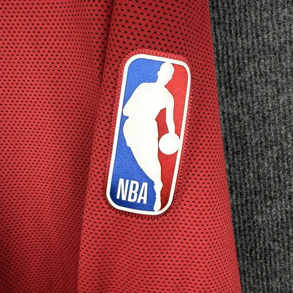 Nike Miami Heat Hoodie Mens Large L Red Dri-Fit NBA Basketball Full Zip Jacket